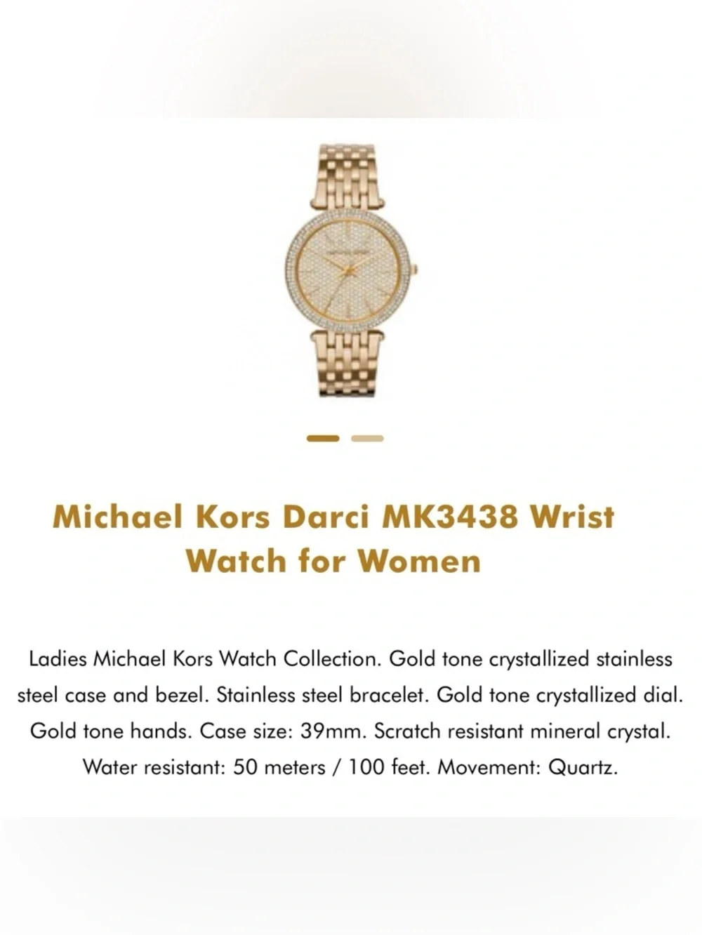 Michael Kors sparkling pavé